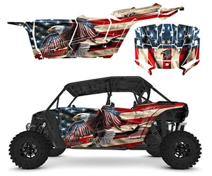 Kit de calcomanías gráficas Polaris RZR XP 1000 2024-2025 4 puertas bandera de águila elevada 7501 - Imagen 1 de 4