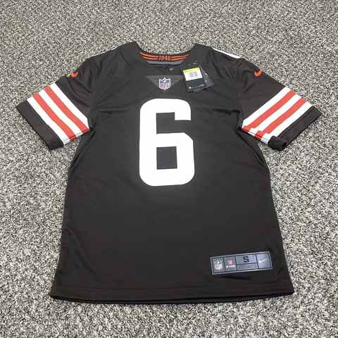 Nike On-Field NFL Cleveland Browns Baker Mayfield Mens S Stitched Jersey $160 Cover