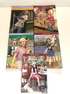 American Girl Lof of 5 Books: Meet Julie, Kit, Isabelle, Saige, Grace Soft Cover - Picture 1 of 10