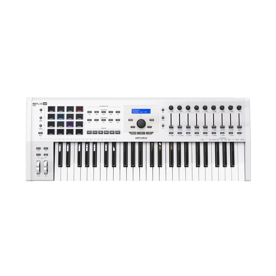 Arturia KeyLab MkII 49 Key MIDI Keyboard Controller, White - Image 1 of 1