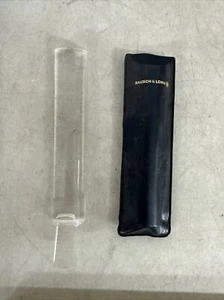 Bausch & Lomb Magnifying Glass Magnifier Wand Bar Stick + Case Sleeve Vtg Rare - Picture 1 of 1