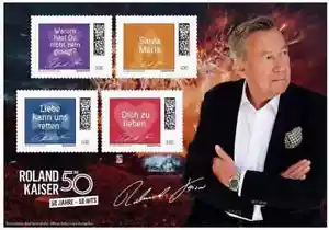 Bund Briefmarken Roland Kaiser 4er Bogen limitiert Ausgabe postfrisch - Bild 1 von 1
