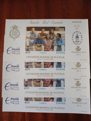 LOTE CON 4 JUEGOS DE 2 PRUEBAS DE LUJO Nº 58/59 - SPAIN -Familia Real y Aviación - Imagen 1 de 2