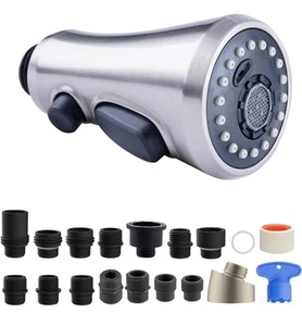 Cabezal pulverizador extraíble para grifo de cocina, boquilla pulverizadora de 3 funciones con 15 adaptadores... - Imagen 1 de 7
