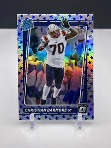 2021 Donruss Optic Christian Barmore Stars SP Rated Rookie New England Patriots  - Picture 1 of 2