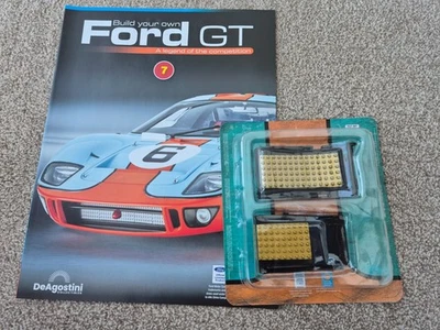 1/8 Scala Deagostini Costruisci La Tua Auto Ford GT40 Numero Parte 7 + Rivista - Immagine 1 di 3