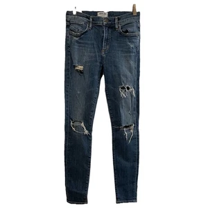 AGOLDE Medium Wash Distressed Slim Leg Jeans Sz 26 - Picture 1 of 7
