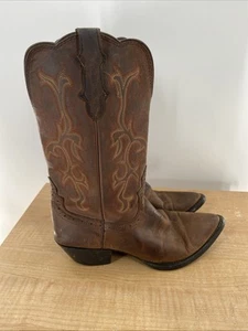 Justin Stiefel Damen Größe 9 B Braun Leder Bestickt Western Cowgirl L2551 - Bild 1 von 7