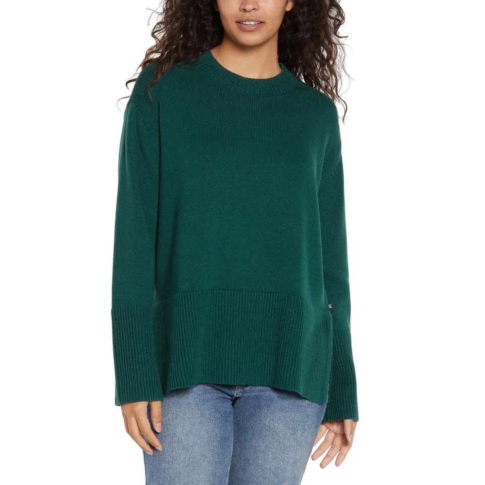 Gap Women's Long Sleeve Crew Neck Knit Sweater Green