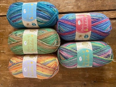 5 x 100gr. Sockenwolle 4-fach ❤Rellana Flotte Socke Jubilee❤Wollpaket 555 - Bild 1 von 4