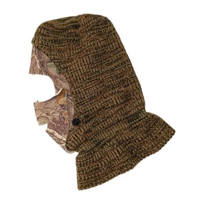 Vintage Cabela's Hunting Headcover Removable Face Mask Camo USA Made Wool - Image 1 of 4