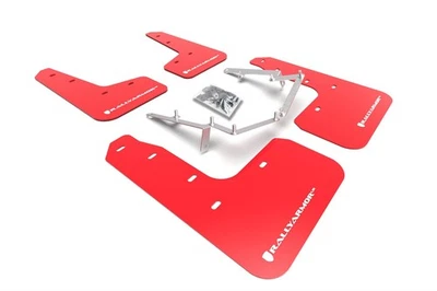 Guardabarros rojos Rally Armor UR con logotipo blanco para Civic LX EX 2017-2021 hatchback Foto 1 de 3