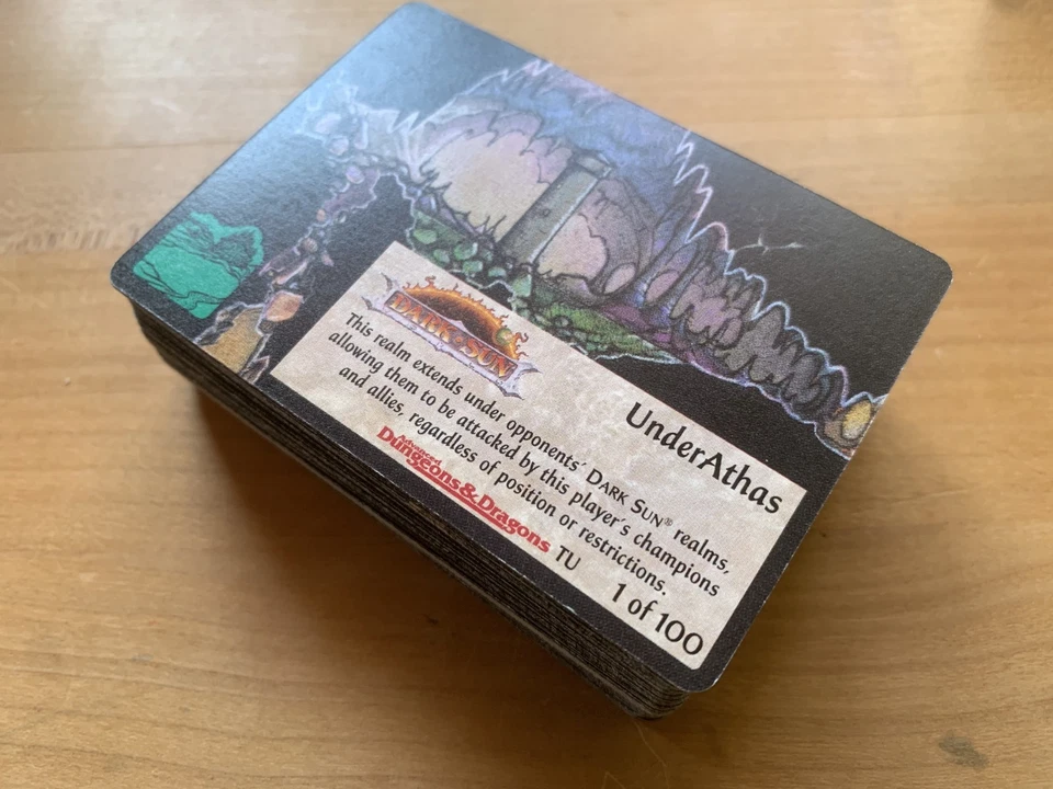 Spellfire CCG, The Underdark, Complete Set 1-100, No Chase, Mint, TSR, 1995 - Image 1 of 1