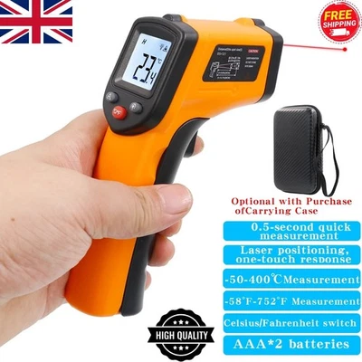 Digital Thermometer Infrared Gun IR Laser LCD Temperature Non-Contact Meter Gun - Image 1 of 4