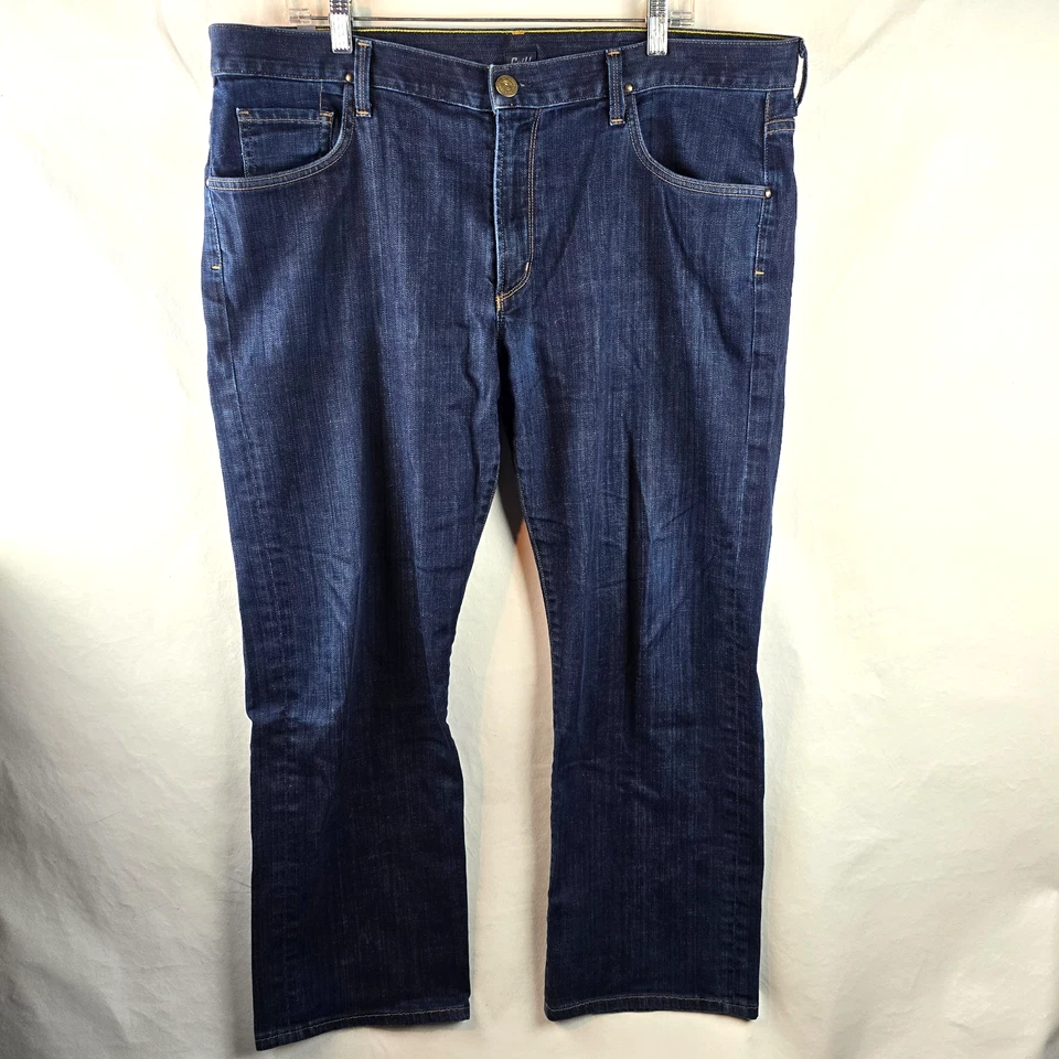 Citizens Of Humanity Jeans Mens 39x27 Blue Denim Dark Wash Sid Straight USA Made - Image 1 of 4
