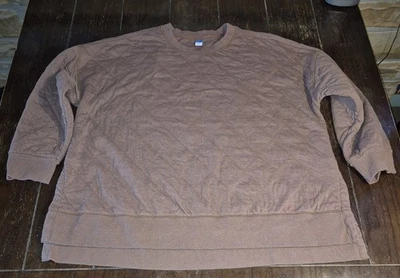 Sudadera pulóver de gran tamaño marrón marino antiguo 2XL para mujer Foto 1 de 4