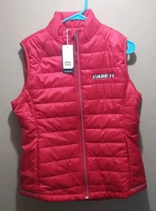 Case IH Cutter & Buck Puffer Weste Gr. L Damen rot WeatherTec - Bild 1 von 5