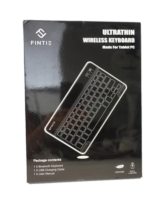FINTIE | 10-Inch Ultra-thin Wireless Keyboard Made for Tablet PC | Black - Image 1 of 3