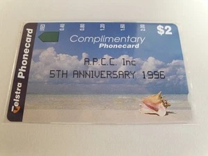 Australia Telstra Phonecard $2 Complimentary Phonecard APCC Inc 5th Anni Unused - Bild 1 von 2