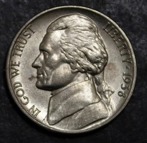 1938 Jefferson Nickel Choice AU Lot 3885 - Bild 1 von 2