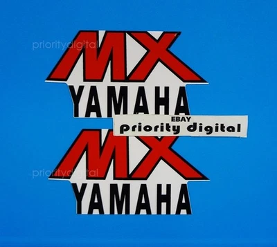 1979 Yamaha MX80 MX100 MX175 RED Tank Graphics 79' Decals Stickers MX 80, 175 - Image 1 of 2