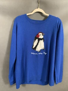 Talbots royalblauer Lammwollpullover Wollmischung, Größe M - Bild 1 von 10