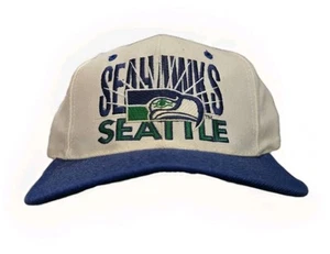 Vintage Team NFL Seattle Seahawks Snapback Hat Cap - Picture 1 of 4
