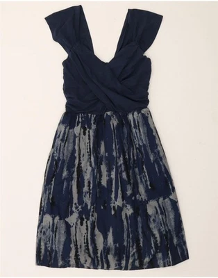 Vestido CONVERSE para mujer sin mangas línea A Reino Unido 8 pequeño azul marino tie dye DK09 Foto 1 de 3