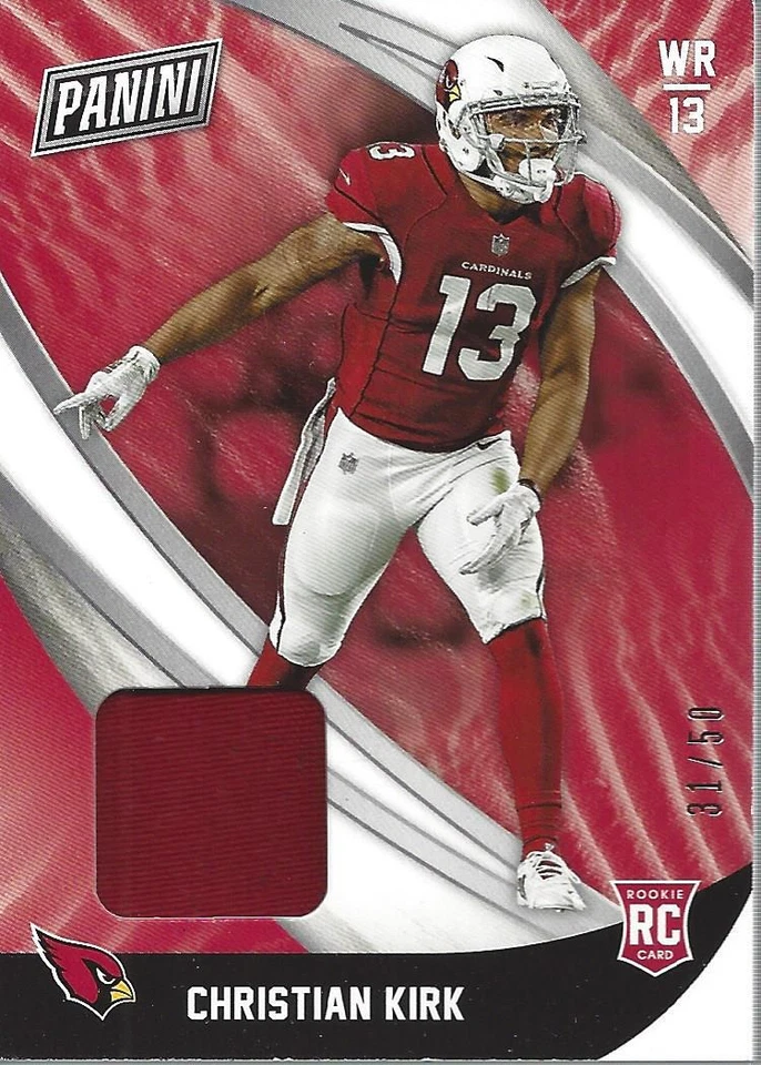 2018 Panini Black Friday Rookie Memorabilia #CK Christian Kirk Jersey /50  - Image 1 of 2