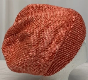 Unisex hand-knitted 55% Leicester Wool-45% Silk Slouch-Beanies sew-ezy aus - Picture 1 of 7
