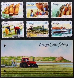 Jersey Stamps: "Oyster Fishing" MNH 6 Value Mint Set Presentation Pack 2014 - Picture 1 of 6