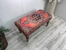 Ottoman Piano Handmade Colorful Window Wooden Farmhouse Bench for bedroom