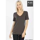 Our Favourite Short Sleeve V-Neck Top - Ash Grey