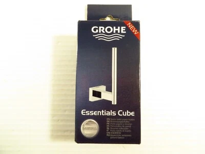 Grohe 40 623 1 Chrom Essentials Würfel Toilettenpapierhalter, KOSTENLOSER 2-3 Tage Versand!!! - Bild 1 von 4