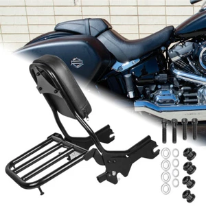 Respaldo de pasajero Sissy Bar con portaequipajes para Harley Softail FXBBS 114 18-24 - Imagen 1 de 7