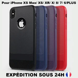 Coque Silicone Case pour iPhone 6 7 8 Plus X XR XS MAX Etui Coffret Protection - Photo 1/14