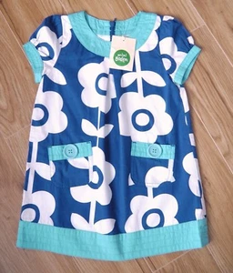 BNWT MINI BODEN GIRLS FLOWER DRESS 2-3 YRS NEW HOLIDAY PARTY WEDDING SUMMER BLUE - Picture 1 of 6