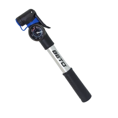 Bomba de bicicleta BETO mini calibre de doble disparo de 1,5" se adapta a SV AV PV FV DV y soporte para bicicleta Foto 1 de 4