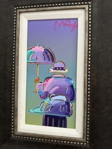 Peter Max Umbrella Man Unique Original 2017 - Picture 1 of 8