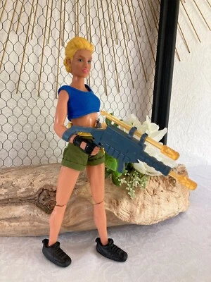 625⚜️ Action Man Figurine Nathalie Année 1996 Hasbro Hauteur 29 Cm - Photo 1/4