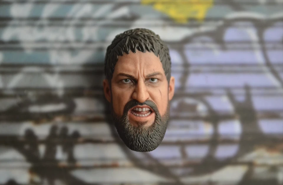 Head Sculpt Figure 1/6 Hot Toys King Leonidas HT MMS114 Collectible Accessories - Image 1 of 1