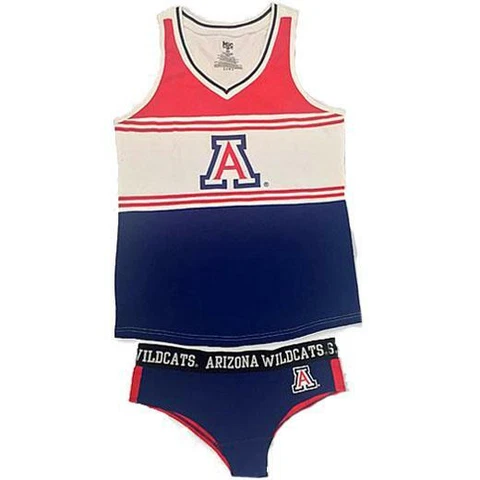 NEW Arizona Wildcats Womens XS-S-M-L-XL-2XL Tank Top + Panty Underwear Set Cover