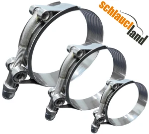 SCHLAUCHSCHELLE W4 T-Bolzen V2A INOX Edelstahl Klemme Rohr Schelle Gelenkbolzen - Bild 1 von 18