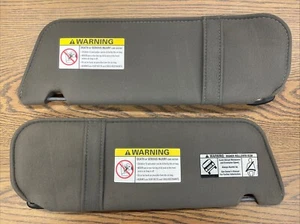 1989–2006 Ford Ranger Mazda B-Series Sun Visors Set Gray Cloth OEM L&R - Picture 1 of 24