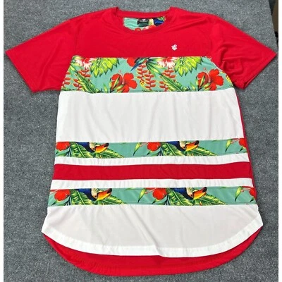 Rocawear Tropical T-Shirt Graphic Print Short Sleeve Red White 2XL - Image 1 of 4