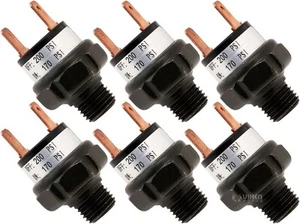 PAQUETE DE 6 VÁLVULA DE INTERRUPTOR DE PRESIÓN DE AIRE F/CUERNO TANQUE COMPRESOR 170-200 PSI 12V VXA7200-6 - Imagen 1 de 3