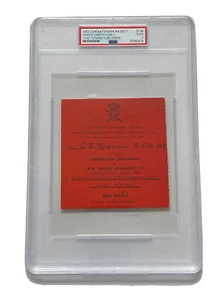 1953 Krönung Ihrer Majestät Königin Elisabeth II. Ticket Constitutional Club PSA - Bild 1 von 5