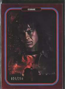 Eddie Munson Red Metal /250 Joseph Quinn Stranger Things Card 2022 zerocool S4 - Picture 1 of 2
