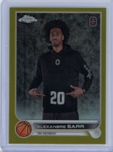 Alexandre Sarr GOLD Refractor 2023 Topps Chrome OTE Overtime Elite /50 - Bild 1 von 2