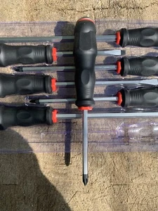 7pc Extreme Duty Mechanics Screwdriver Pozi Flat Set. Snap Up A Bargain *NEW* - Picture 1 of 9